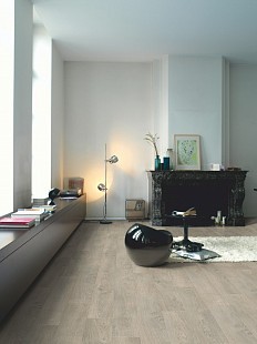 Ламинат Quick-Step Classic CLH 1405 Доска Дуба Светло-Серая Старинного
